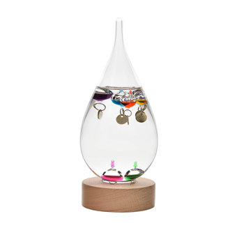 TEAR DROP 23cm GALILEO THERMOMETER  TEAR DROP 23cm GALILEO THERMOMETER