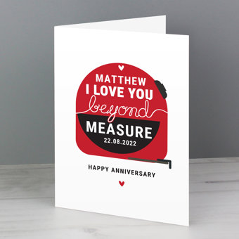 Personalised Beyond Measures Card Personalised Beyond Measures Card