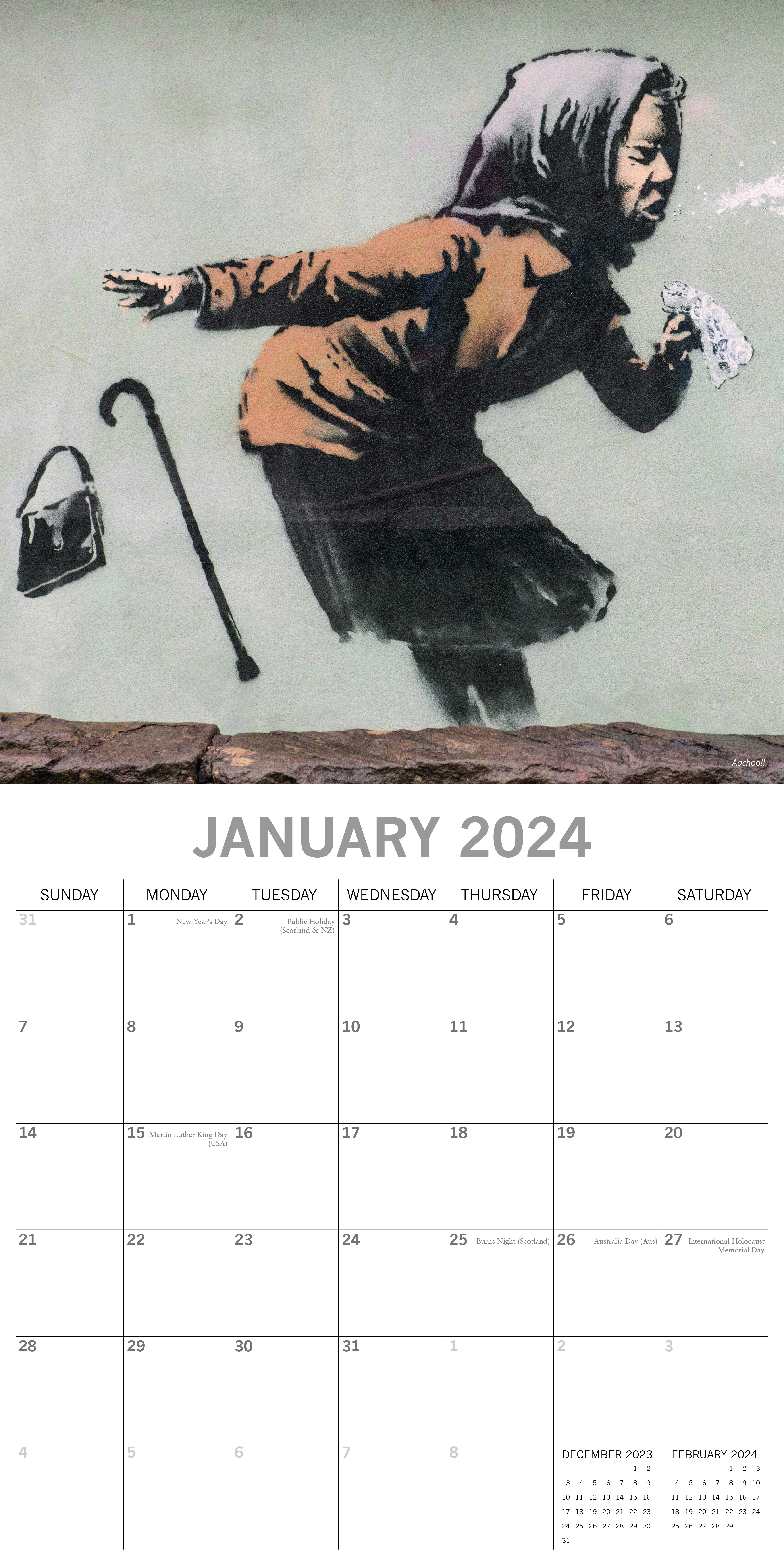 Banksy 2024 Calendar | Barnardo's Online Charity Shop