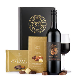 Red Wine And Chocolates  Gift Box Hamper Red Wine And Chocolates  Gift Box Hamper
