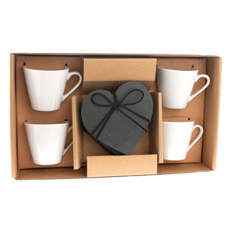 Set of 4 Espresso Cup and Coaster Set Set of 4 Espresso Cup and Coaster Set