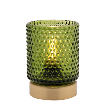 Green Glass Cup with LED Bulb Light Green Glass Cup with LED Bulb Light