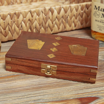 Harvey Makin Wooden Game Set of Cards and Dice  Harvey Makin Wooden Game Set of Cards and Dice
