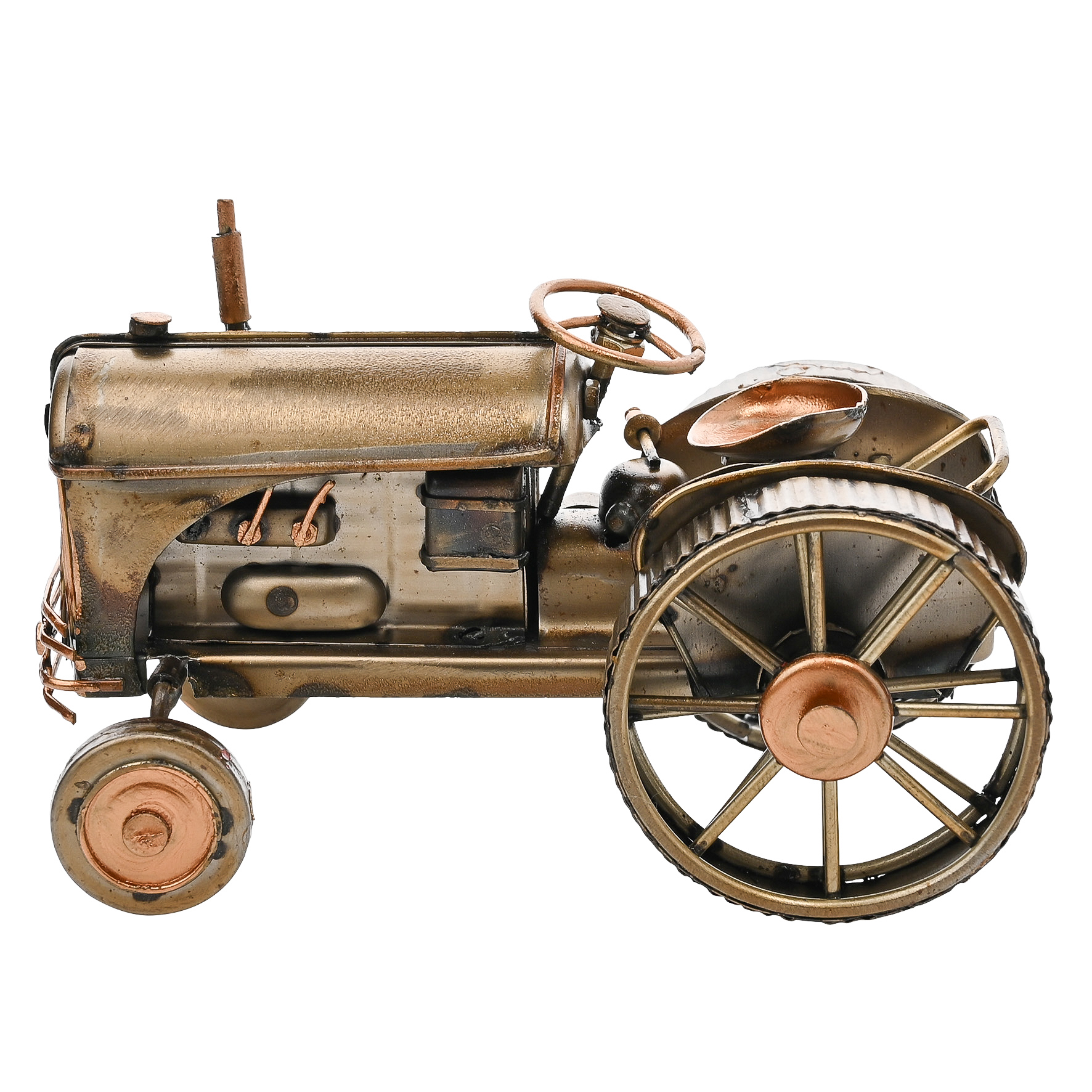 Boîte Métal Vintage Décorée Main - Thème Voitures De Course Et Tracteurs, Ornement Années 60