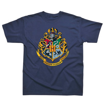 Children's Harry Potter Hogwarts Crest Navy T-Shirt Children's Harry Potter Hogwarts Crest Navy T-Shirt