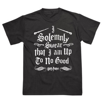 Children's Harry Potter Solemnly Swear Black T-Shirt Children's Harry Potter Solemnly Swear Black T-Shirt