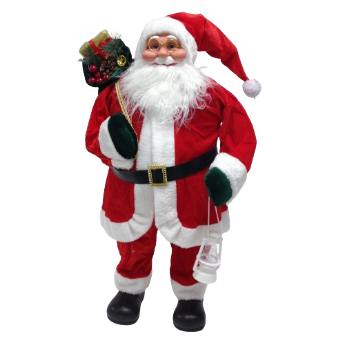 Traditional Stand Up Santa Claus Christmas Home Decoration