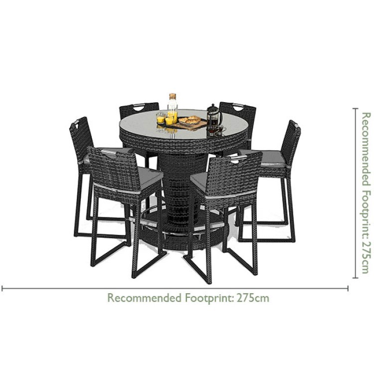 Maze Rattan Oxford Outdoor/Garden Bar Set With Ice Bucket, Table