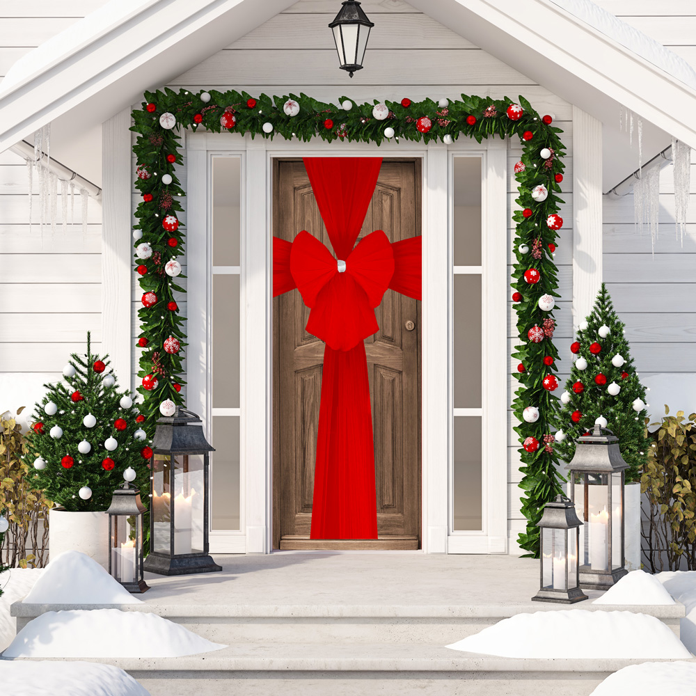 Christmas door bow discount
