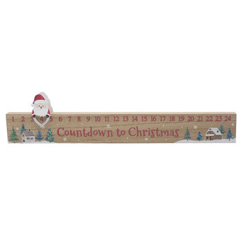 Christmas Santa Advent Count Down Calendar Plaque Christmas Santa Advent Count Down Calendar Plaque