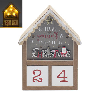 Christmas Countdown Advent Calendar With LED Lights Christmas Countdown Advent Calendar With LED Lights