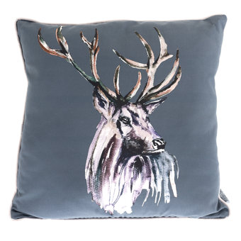 Meg Hawkins Highland Stag Cushion  Meg Hawkins Highland Stag Cushion