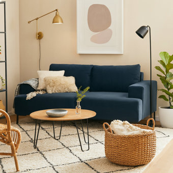 Made.com Frederik 2 Seater Sofa Aegean Blue Recycled Fabric Made.com Frederik 2 Seater Sofa Aegean Blue Recycled Fabric