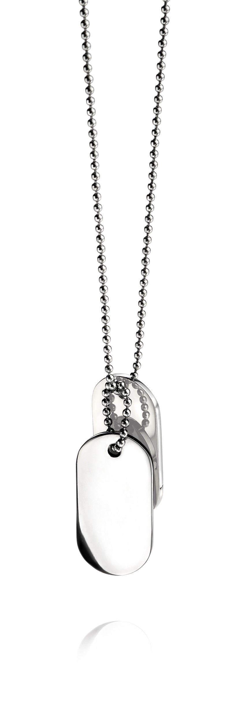 Fred Harvey Sterling Silver Tag Necklace 