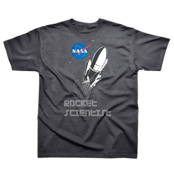 NASA Rocket Scentist T-Shirt Dark Heather NASA Rocket Scentist T-Shirt Dark Heather
