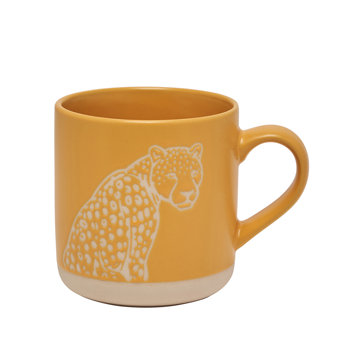 Naturecraft Cheetah Ceramic Wax Resistant Mug  Naturecraft Cheetah Ceramic Wax Resistant Mug