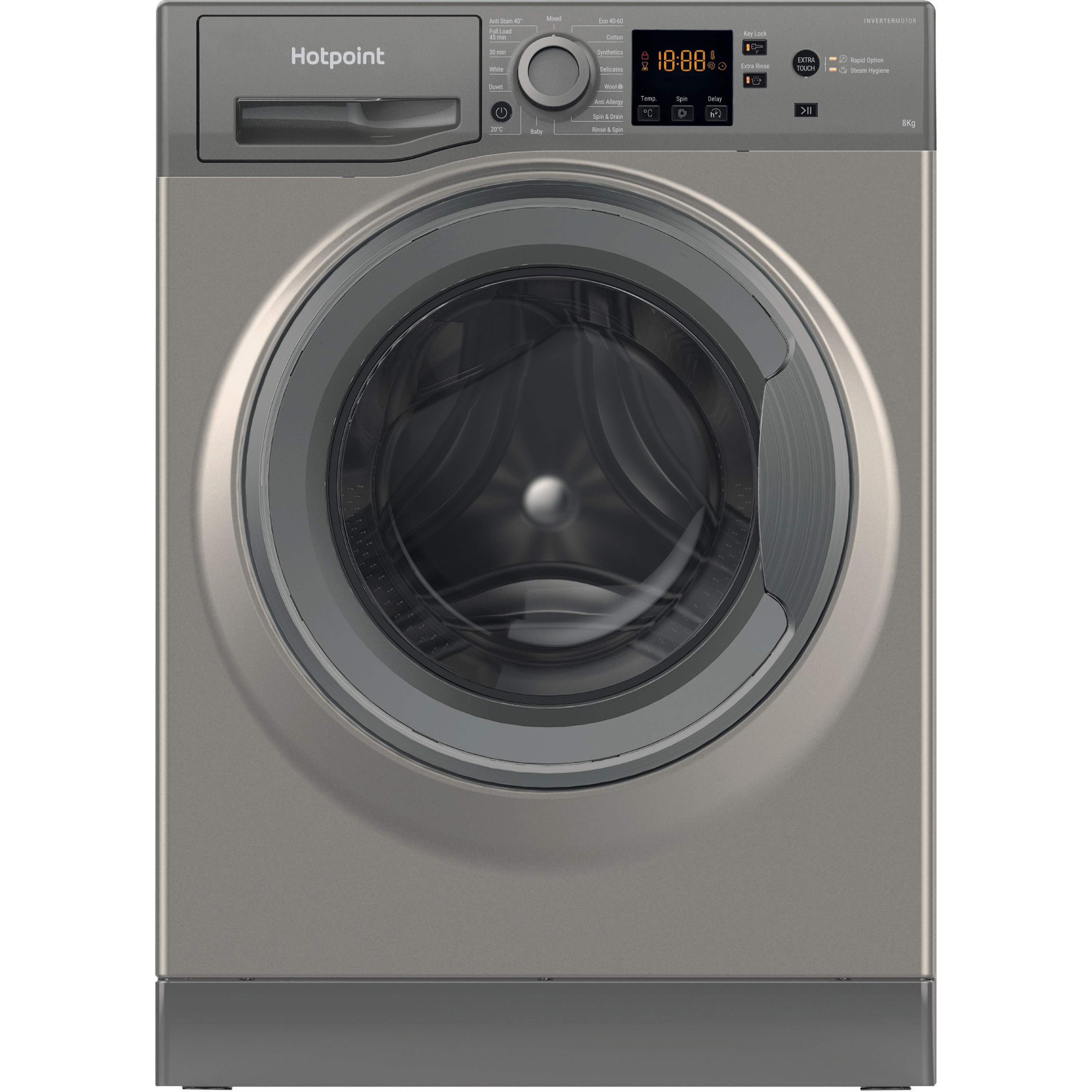 HOTPOINT NSWM 846 GG UK Graphite 1400 rp...
