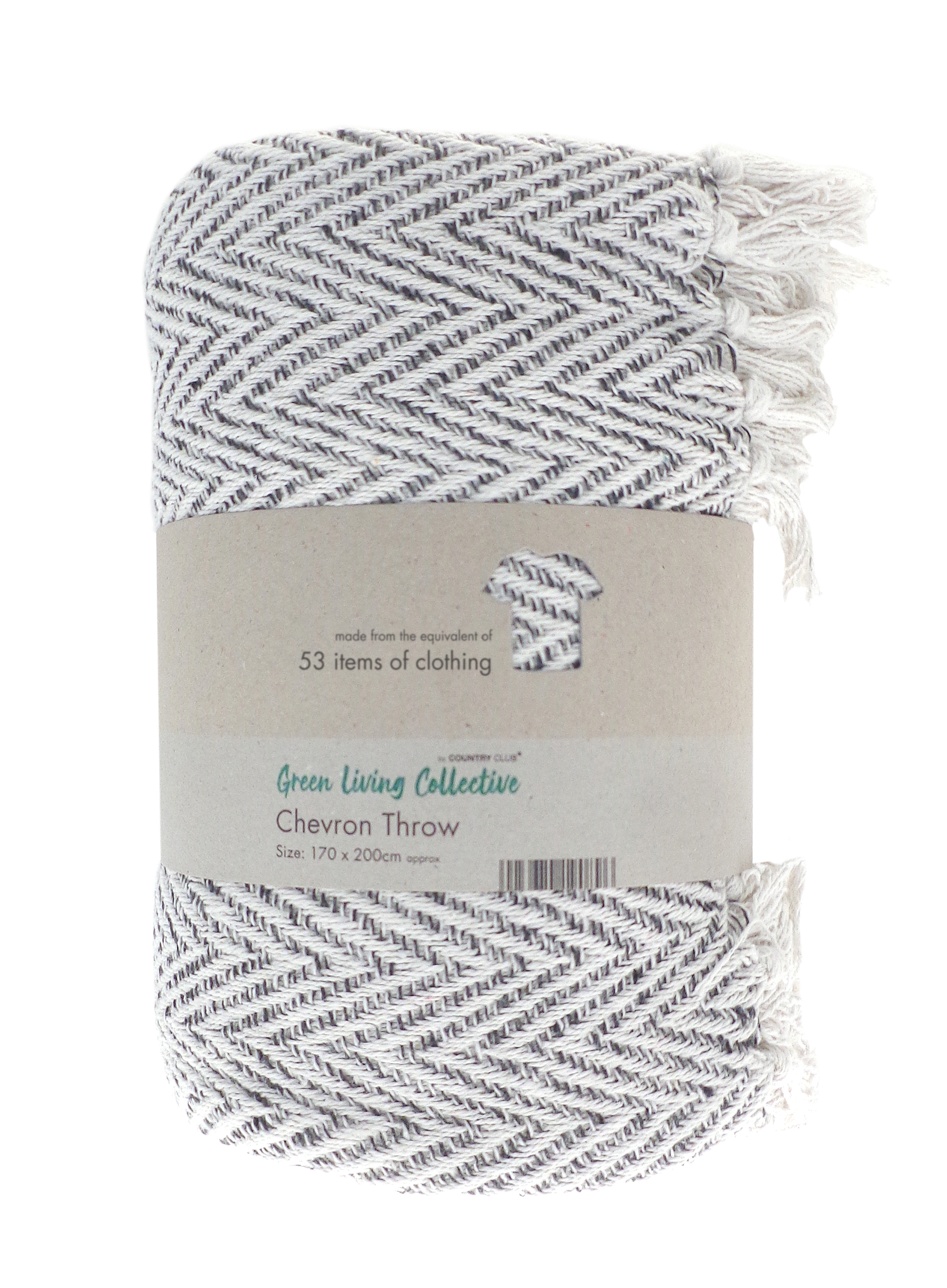 Grey chevron throw hotsell