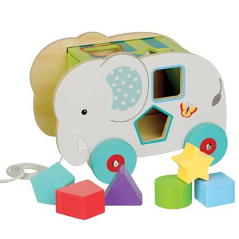 Jungle Elephant Pull Along Shape Sorter Jungle Elephant Pull Along Shape Sorter