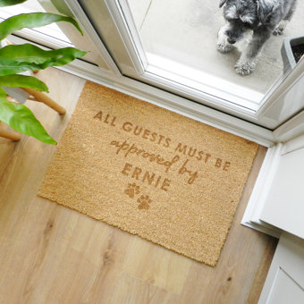 Personalised Approved By The Pet Rectangle Indoor Doormat Personalised Approved By The Pet Rectangle Indoor Doormat