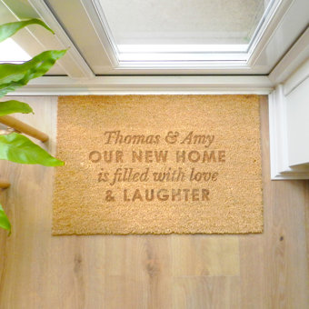 Personalised Free Text Rectangle Indoor Doormat Personalised Free Text Rectangle Indoor Doormat