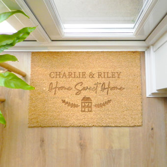 Personalised Home Sweet Home Rectangle Indoor Doormat Personalised Home Sweet Home Rectangle Indoor Doormat