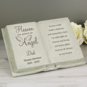 Personalised Angel Memorial Book Personalised Angel Memorial Book