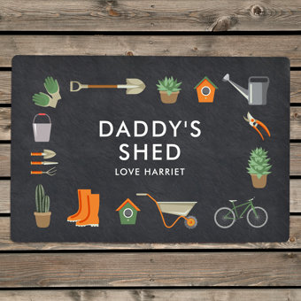 Personalised Gardening Metal Sign Personalised Gardening Metal Sign