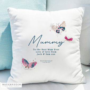 Personalised Hotchpotch Butterfly Cushion Personalised Hotchpotch Butterfly Cushion
