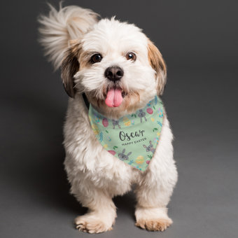 Personalised Easter Dog Bandana Personalised Easter Dog Bandana