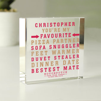 Personalised Hotchpotch My Favourite Crystal Token Personalised Hotchpotch My Favourite Crystal Token