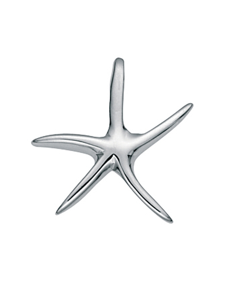 Silver hot sale starfish necklace