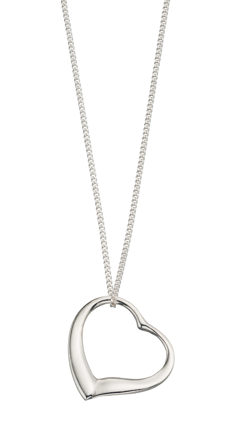 Sterling silver love on sale necklace