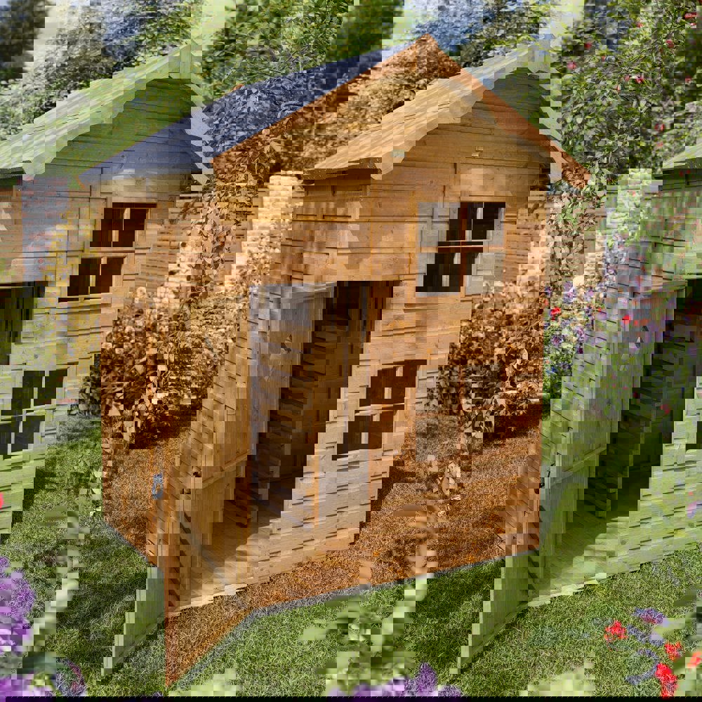 Rowlinson Wooden Children's Garden Playaway Townhouse Barnardo's