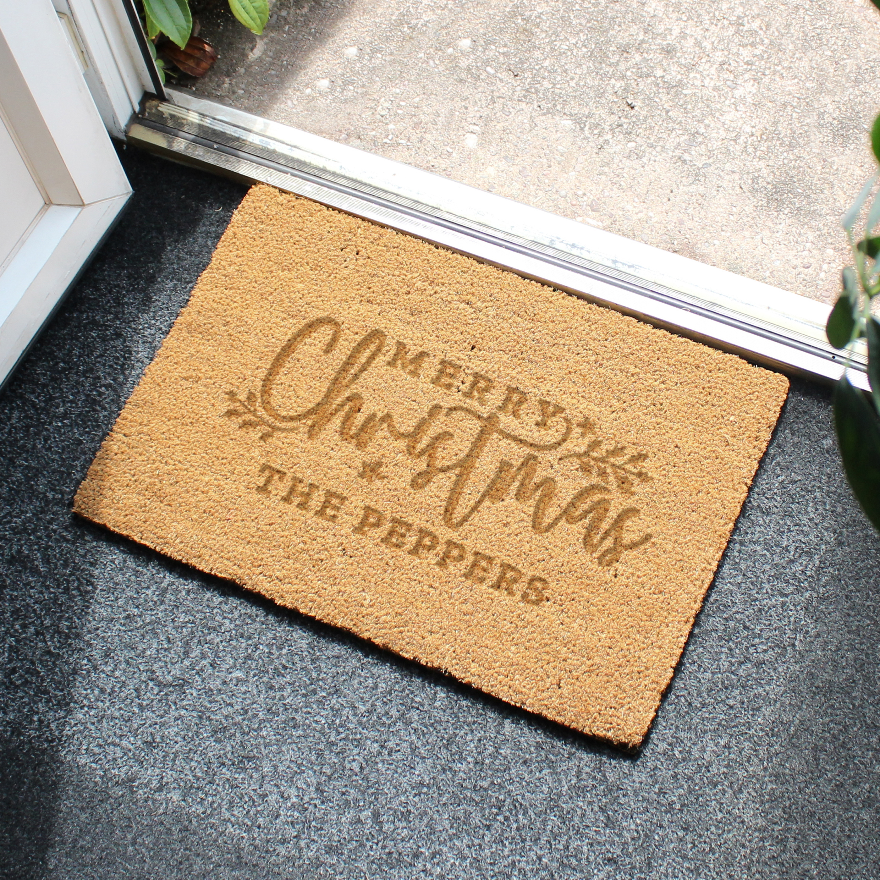 Personalised Christmas Rectangular Indoor Doormat 4