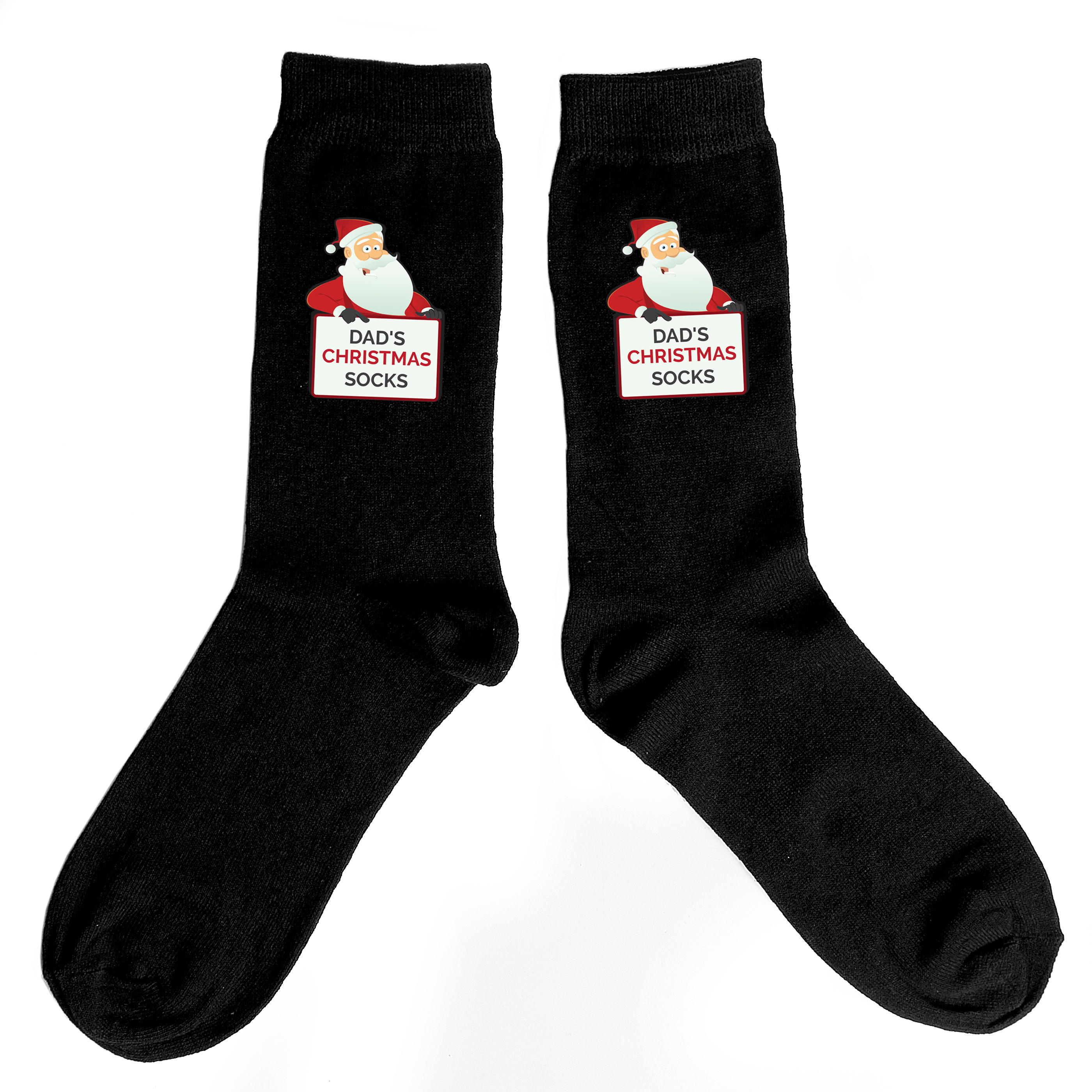 Personalised Men's Santa Claus Christmas Gift Socks 2
