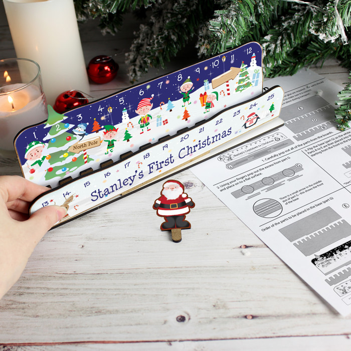 Personalised Make Your Own Santa Christmas Advent Countdown Kit 3