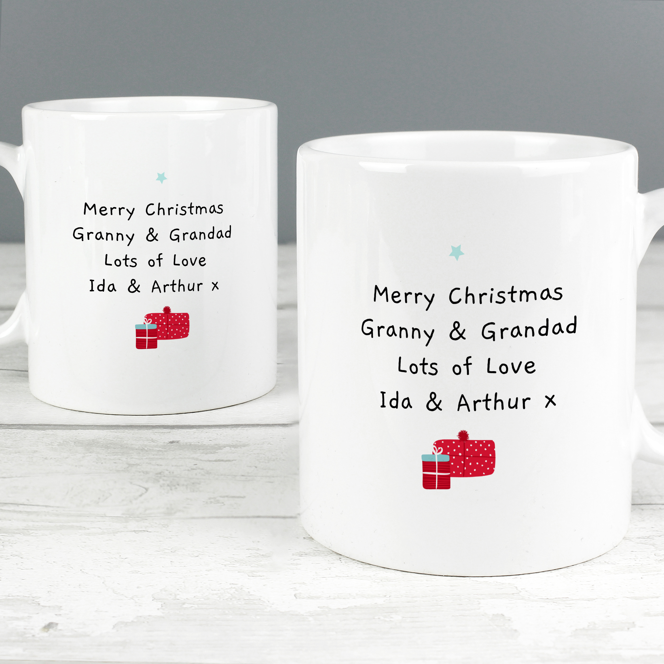 Personalised Mr & Mrs Claus Christmas Mug Gift Set 3