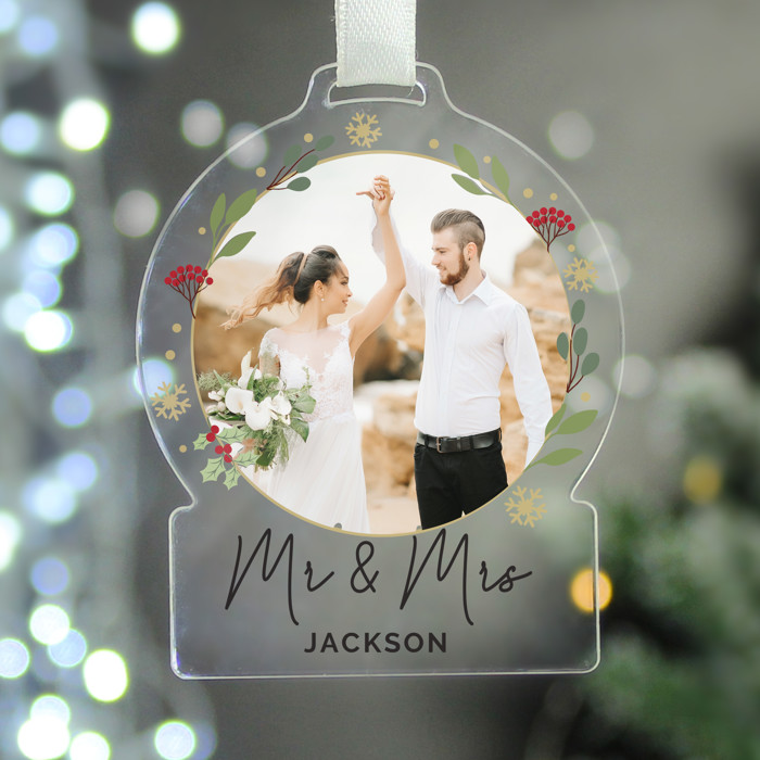 Personalised Photo Upload Christmas Tree Decoration 2