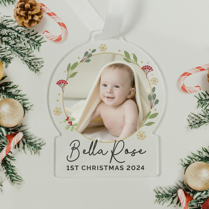 Personalised Photo Upload Christmas Tree Decoration 4