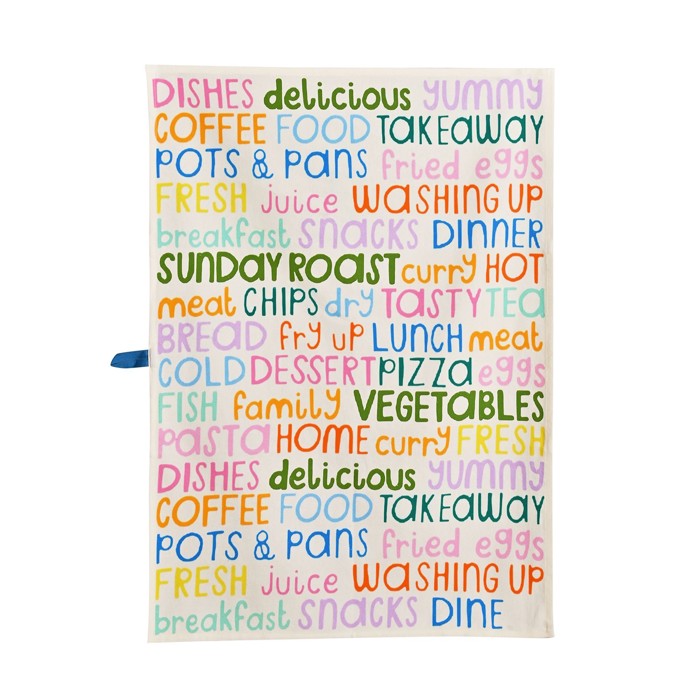 Raspberry Blossom Set of 3 Cotton Kitchen Tea Towels | Barnardo's ...