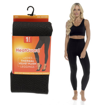 Ladies Animal Print Velvet Plush Thermal Black Leggings Ladies Animal Print Velvet Plush Thermal Black Leggings