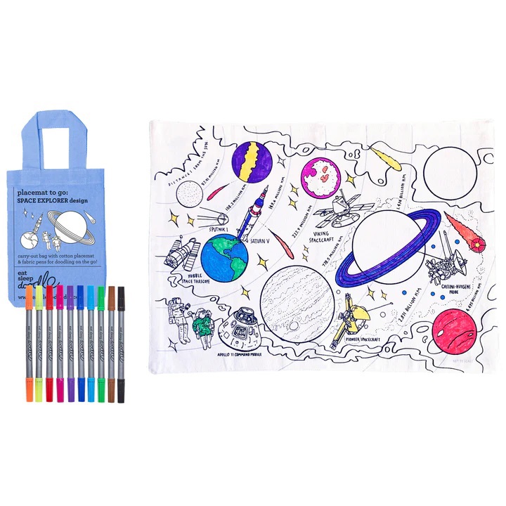 Eat Sleep Doodle Space Explorer Place Mat