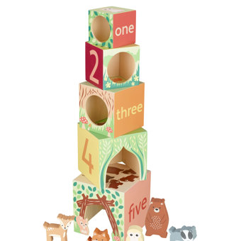 Woodland Stacking Cubes  Woodland Stacking Cubes