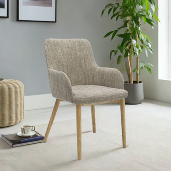 Shankar Sidcup Tweed Oatmeal Dining Chairs Set of 2 Shankar Sidcup Tweed Oatmeal Dining Chairs Set of 2