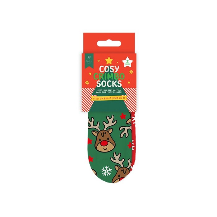 Happy Socks Weihnachts-Socken Set – Für Männer & Frauen, Mit Santa, Rentier & Ornament-Motiven