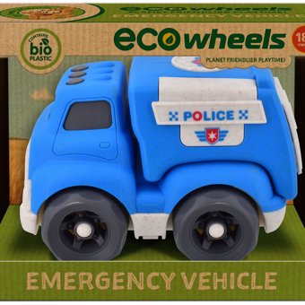 Children's Eco Bio Plastic Police Car Rescue Vehicle  Children's Eco Bio Plastic Police Car Rescue Vehicle