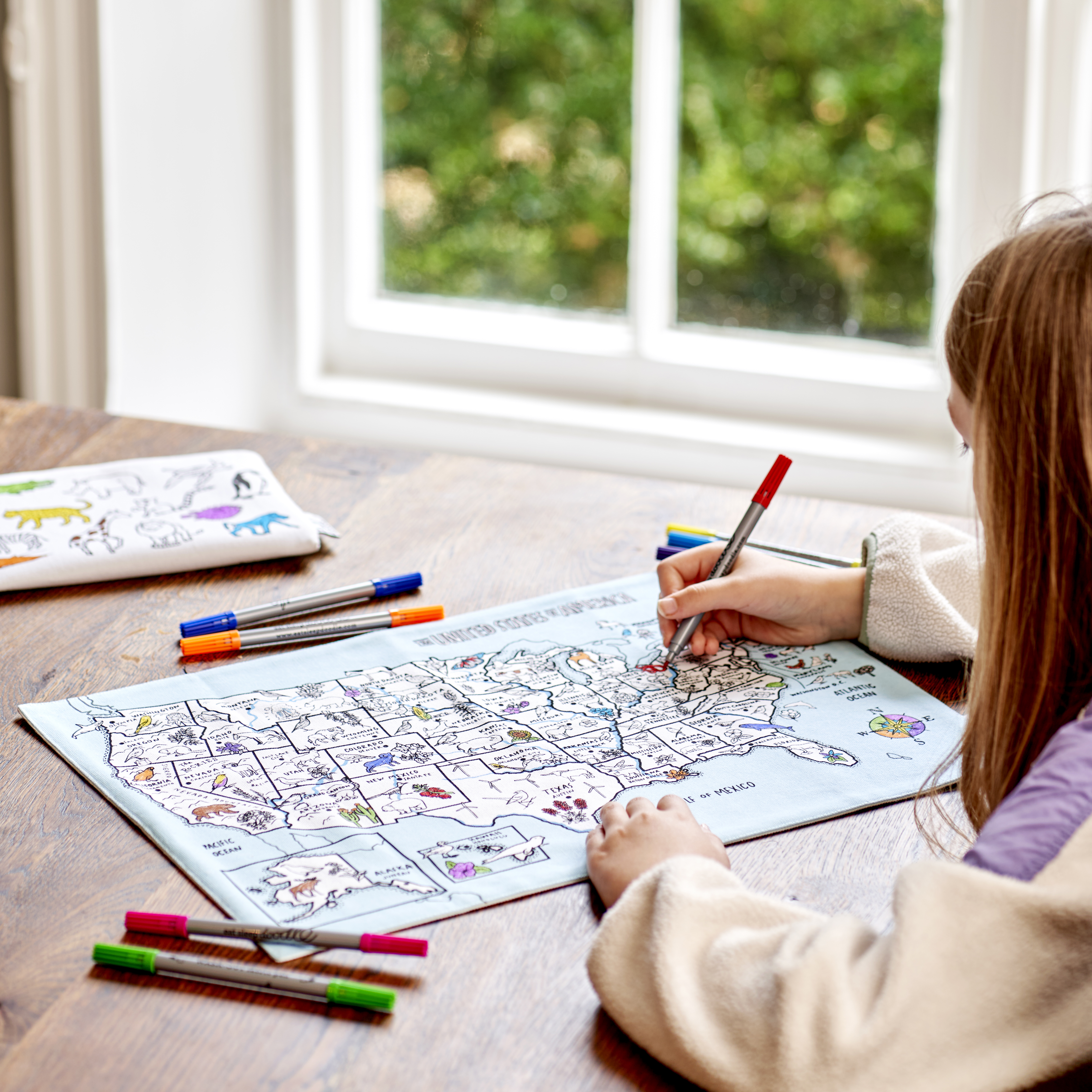 Eat Sleep Doodle US Map Placemat To Go Barnardo's Online Charity