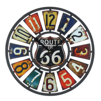 Hometime Large USA Number Plate Wall Clock Hometime Large USA Number Plate Wall Clock
