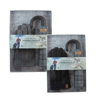 Mens Glove and Umbrella Gift Set Mens Glove and Umbrella Gift Set